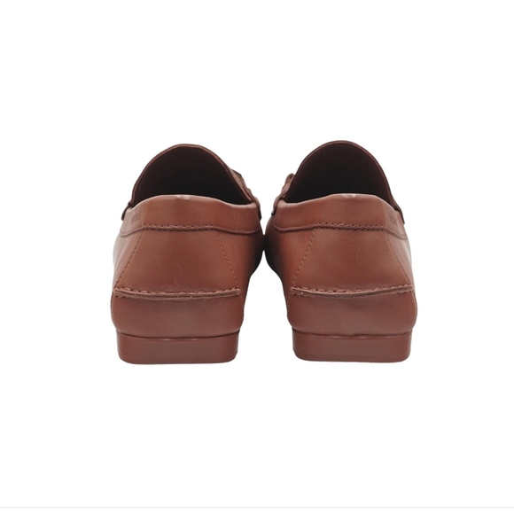 New Versace Greca Brown Leather Calfskin Driver Loafers Size 10.5 (EU 43.5) - Picture 3 of 12